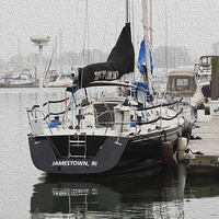 Buy canvas prints of Painted Sailboat  by james balzano, jr.