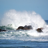 Buy canvas prints of Waves Crashing at Playa Guionnes by james balzano, jr.