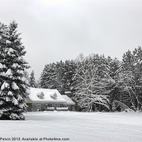 Buy canvas prints of winter home by Andrew Pelvin