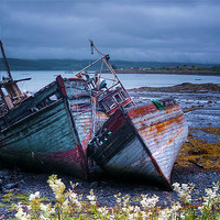 Buy canvas prints of Boat Wrecks On Mull by Finan Fine Art Prints