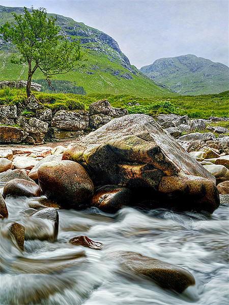 Glen Etive Picture Board by Aj’s Images