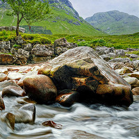 Buy canvas prints of Glen Etive by Aj’s Images