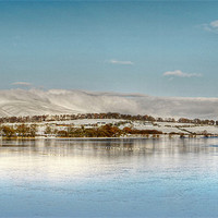 Buy canvas prints of Snow Over The Ochil Hills by Aj’s Images