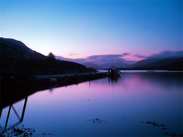 Loch Leven Sunset Framed Mounted Print by Finan Fine Art Prints