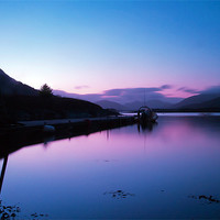 Buy canvas prints of Loch Leven Sunset by Finan Fine Art Prints