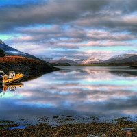 Buy canvas prints of Quiet Morning On Loch Leven by Aj’s Images