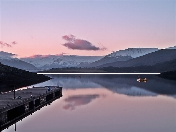 Winters Sunset On Loch Leven Picture Board by Aj’s Images
