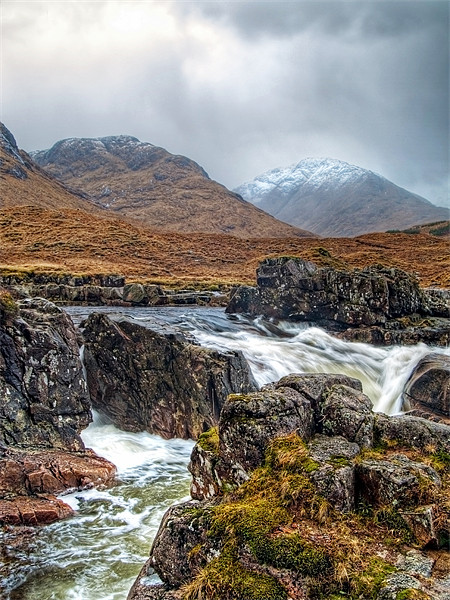 Winter Over The River Etive Picture Board by Aj’s Images