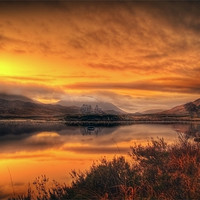 Buy canvas prints of Loch Ba Sunrise, Scotland by Finan Fine Art Prints