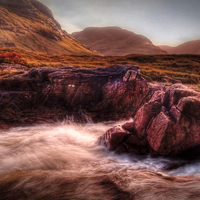 Buy canvas prints of Glen Etive by Aj’s Images