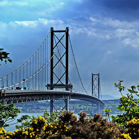 Buy canvas prints of The Forth Road Bridge, Scotland. by Aj’s Images