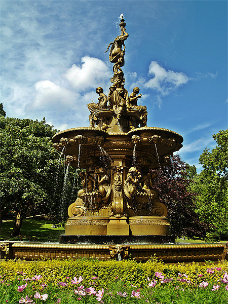The Ross Fountain In Edinburgh, Scotland. Picture Board by Aj’s Images