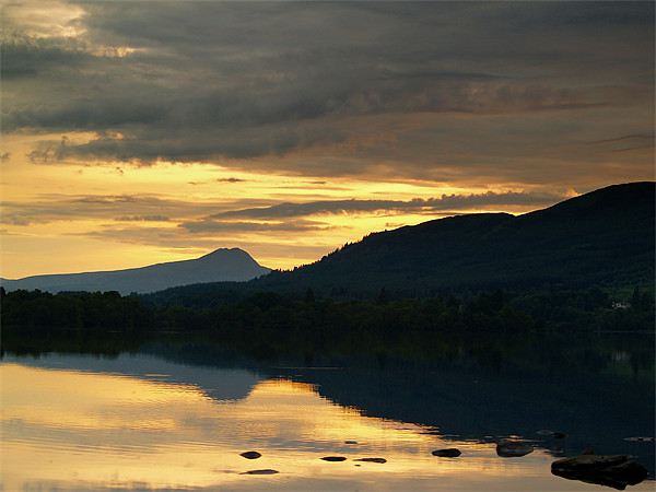 Dusk At Lake Menteith, Scotland. Picture Board by Aj’s Images