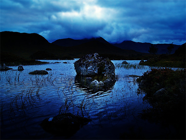 Dusk At Rannoch Moor In Scotland. Picture Board by Aj’s Images