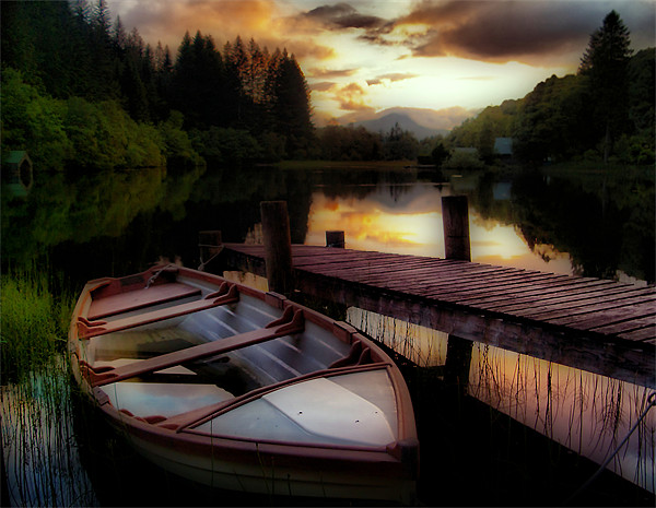 Summer Sunset, Loch Ard Picture Board by Aj’s Images