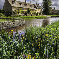 Buy canvas prints of Cottages at Lower Slaughter by Stephen Mole
