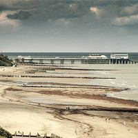 Buy canvas prints of Cromer Pier from Overstrand by Stephen Mole