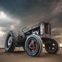 Buy canvas prints of Tractor at Overstrand by Stephen Mole
