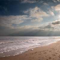 Buy canvas prints of Gorleston Beach looking south by Stephen Mole