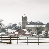Buy canvas prints of Ormesby CHurch over a stile by Stephen Mole