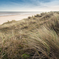 Buy canvas prints of Winterton Cliffs and Beach by Stephen Mole