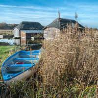 Buy canvas prints of Hickling Boathouse by Stephen Mole