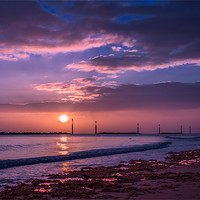 Buy canvas prints of Sea palling sunrise by Stephen Mole