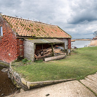 Buy canvas prints of Boathouse at Stokesby by Stephen Mole