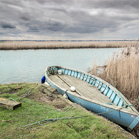 Buy canvas prints of Dinghy on the Bure by Stephen Mole