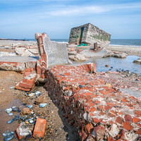 Buy canvas prints of Pill Box at Caister by Stephen Mole
