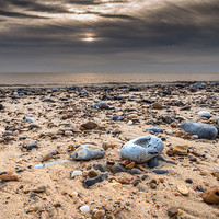 Buy canvas prints of Pebbles on beach by Stephen Mole