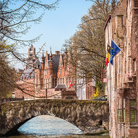 Buy canvas prints of Bruges Canal by Stephen Mole