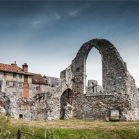 Buy canvas prints of Leiston Abbey by Stephen Mole
