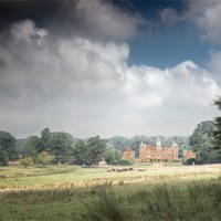 Buy canvas prints of Across the field to Blickling by Stephen Mole