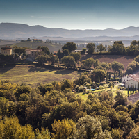 Buy canvas prints of Tuscan Landscape by Stephen Mole