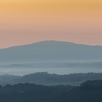 Buy canvas prints of Dawn over the Tuscan Hills by Stephen Mole