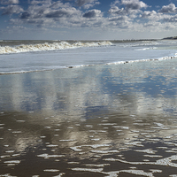 Buy canvas prints of Happisburgh Reflection by Stephen Mole