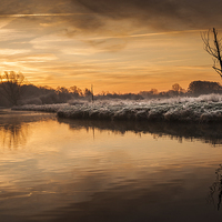 Buy canvas prints of River Bure at Coltishall by Stephen Mole