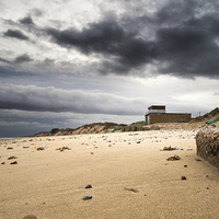 Buy canvas prints of Hemsby Lifeboat Shed by Stephen Mole