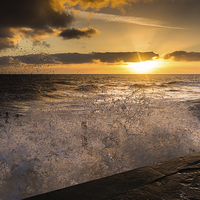 Buy canvas prints of Splash at Overstrand by Stephen Mole