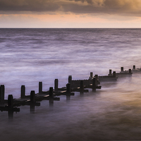 Buy canvas prints of Groyne at Overstrand by Stephen Mole