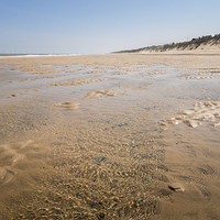 Buy canvas prints of Receding tide at Hemsby by Stephen Mole