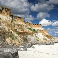 Buy canvas prints of  Happisburgh Cliffs by Stephen Mole