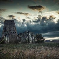 Buy canvas prints of  Stormy morning at St Benets Abbey by Stephen Mole