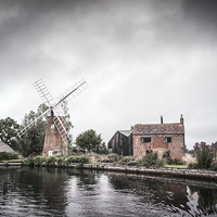 Buy canvas prints of  Hunsett Mill on the River Ant, Norfolk Broads by Stephen Mole