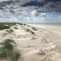 Buy canvas prints of  Brancaster Beach on a windy day by Stephen Mole