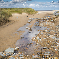Buy canvas prints of  Leading onto Brancaster Beach by Stephen Mole