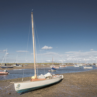 Buy canvas prints of  Brancaster Staithe at Low Tide by Stephen Mole