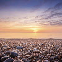 Buy canvas prints of  Pebbles on Hemsby Beach by Stephen Mole