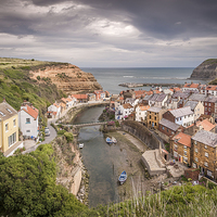 Buy canvas prints of  Staithes, North Yorkshire by Stephen Mole